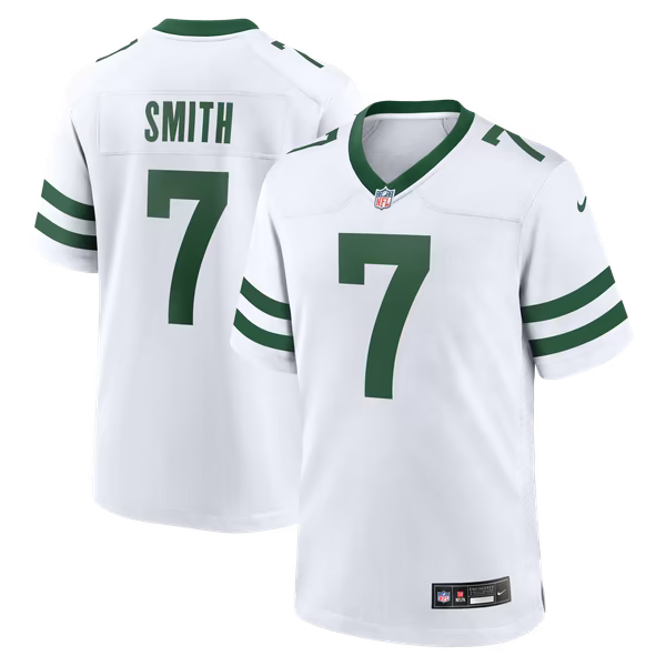 Geno Smith New York Jets Soccer Intl Game Jersey - Legacy White