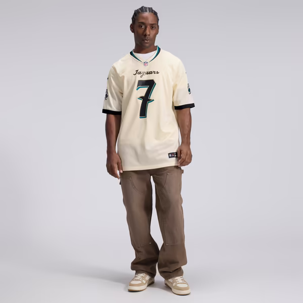 Brian Thomas Jr. Jacksonville Jaguars Soccer Intl 2026 Rivalries Collection Game Jersey - Natural