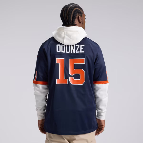 Rome Odunze Chicago Bears Soccer Intl 2026 Rivalries Collection Game Jersey - Navy