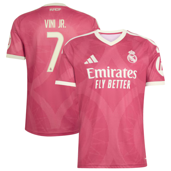 Vini Jr. Real Madrid Soccer Intl 2026/27 Third Replica Jersey - Pink