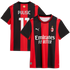 Soccer Intl Christian Pulisic AC Milan 2026/27 Home Replica Jersey Black/Red