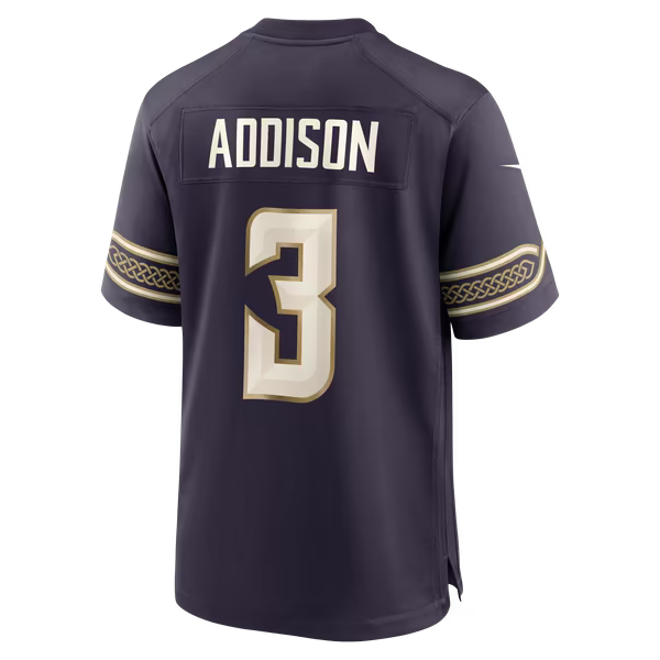 Soccer Intl Addison Minnesota Vikings Soccer Intl 2026 Rivalries Collection Game Jersey - Purple