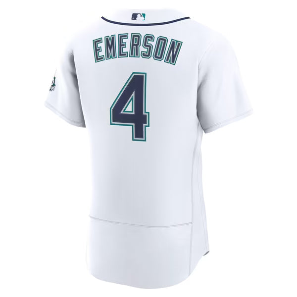 Colt Emerson Seattle Mariners Soccer Intl Home 50th Season Authentic Jersey - White