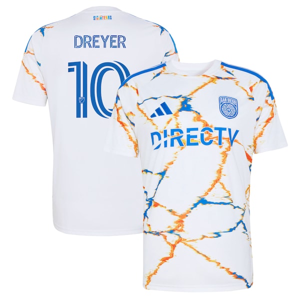 Adidas Anders Dreyer San Diego FC 2026 Unprecedented Unity Kit Replica Jersey White