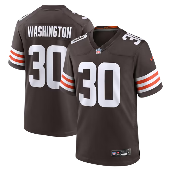 Zion Washington Cleveland Browns Soccer Intl Team Game Jersey - Brown
