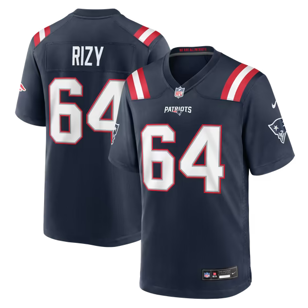 Jacob Rizy New England Patriots Soccer Intl Team Game Jersey - Navy