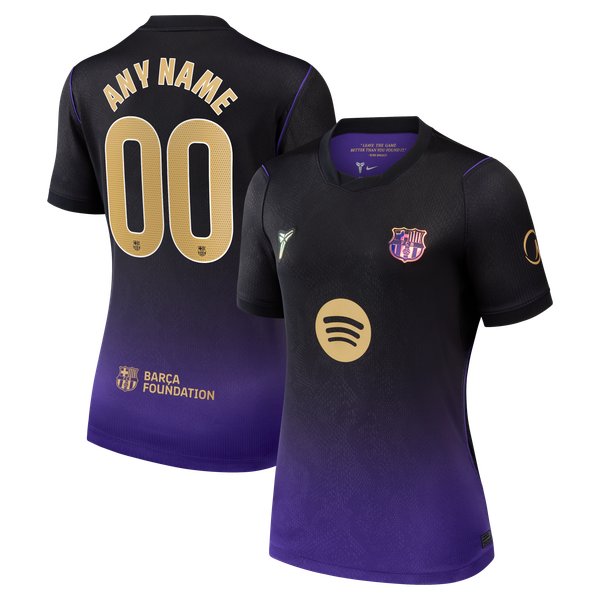 Barcelona Soccer Intl Women's 2026/27 Away Stadium Replica Custom Jersey - Purple