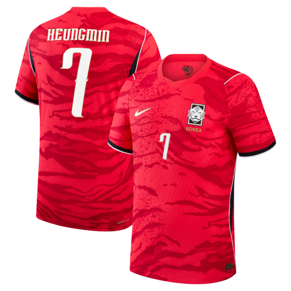 Soccer Intl Son Heung-Min South Korea National Team 2026 Home Match Authentic Jersey Red