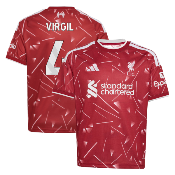 Soccer Intl Virgil Van Dijk Liverpool 2026/27 Home Replica Youth Jersey Red