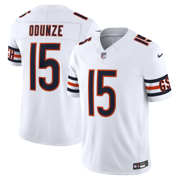 Rome Odunze Chicago Bears Soccer Intl Vapor F.U.S.E. Stitched Limited Jersey - White