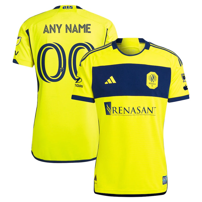 Nashville SC  2024 The 615 Kit Authentic Custom Jersey - Yellow