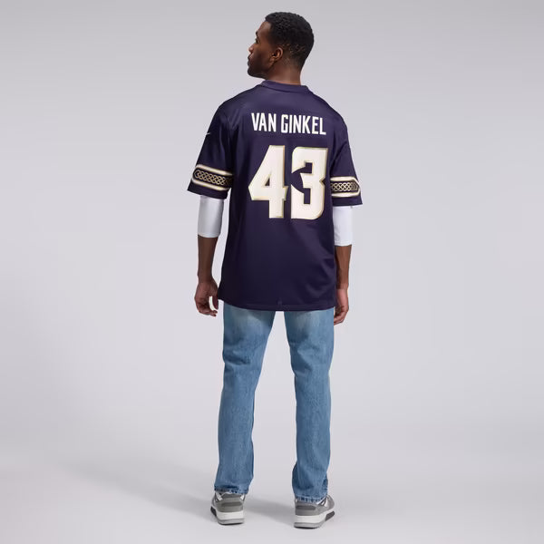 Andrew Van Ginkel Minnesota Vikings Soccer Intl 2026 Rivalries Collection Game Jersey - Purple
