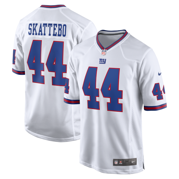 Cam Skattebo New York Giants Soccer Intl Alternate Vintage White Game Jersey - White