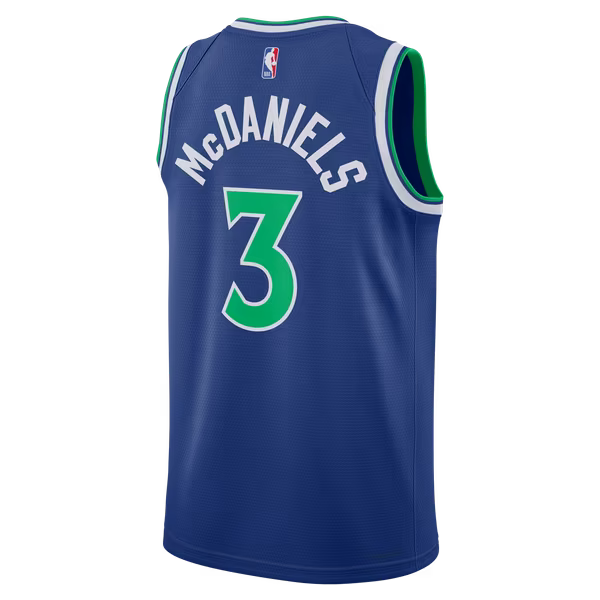 Jaden McDaniels Minnesota Timberwolves Soccer Intl Unisex Swingman Jersey - Icon Edition - Blue