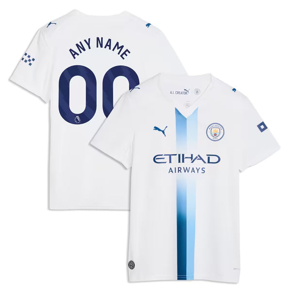 Manchester City Soccer Intl Women's 2026/27 Third Replica Custom Jersey - White