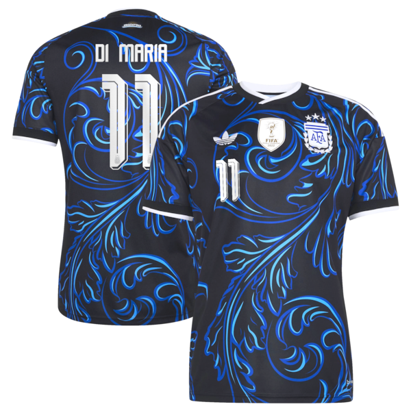 Soccer Intl Angel Di Maria Argentina National Team 2026 Away Replica Jersey Black