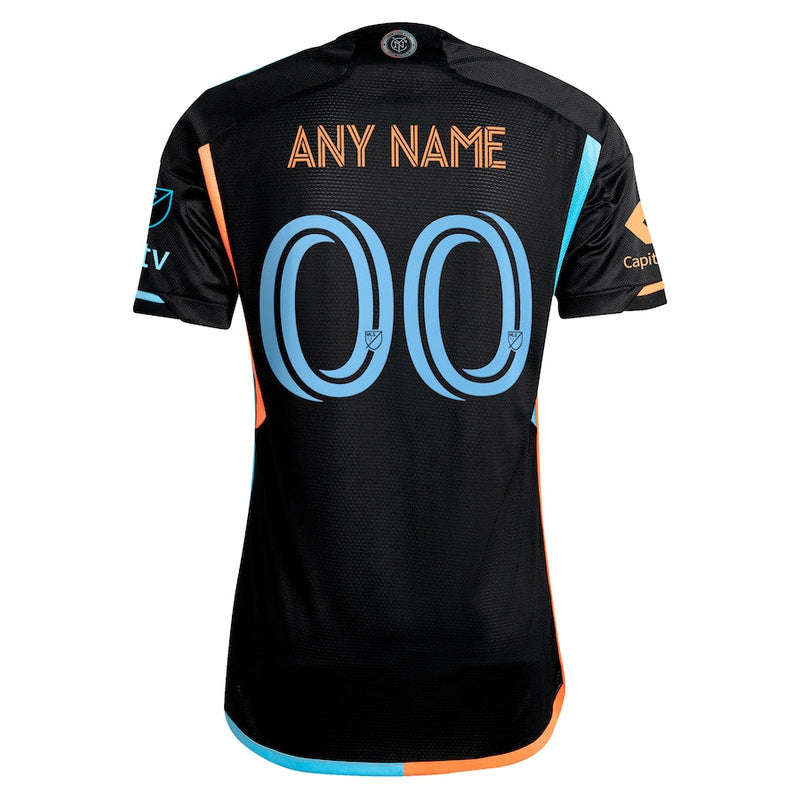 New York City FC  2024 24/7 Kit Authentic Custom Jersey – Black