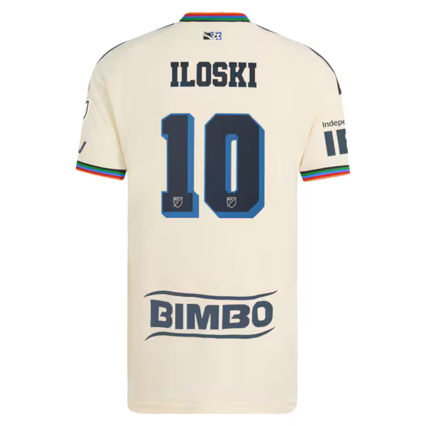 Milan Iloski Philadelphia Union Soccer Intl 2026 Archive On-Field Authentic Jersey - Tan