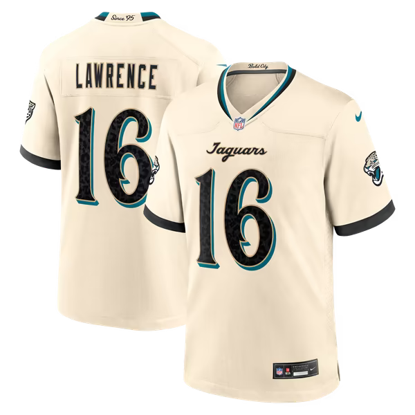 Trevor Lawrence Jacksonville Jaguars Soccer Intl 2026 Rivalries Collection Game Jersey - Natural