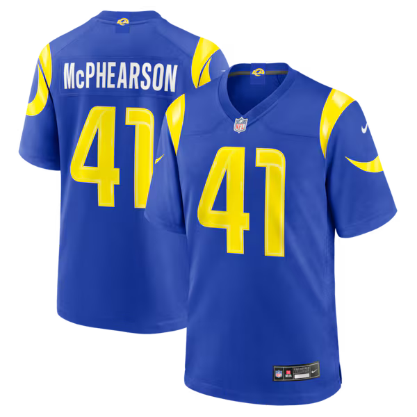 Zech McPhearson Los Angeles Rams Soccer Intl Team Game Jersey - Royal