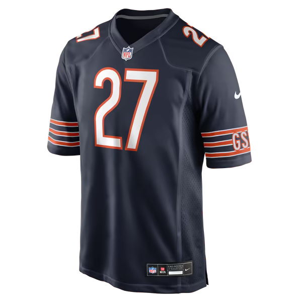 Anthony Johnson Chicago Bears Soccer Intl Team Game Jersey - Navy