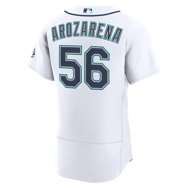 Randy Arozarena Seattle Mariners Soccer Intl Home 50th Season Authentic Jersey - White