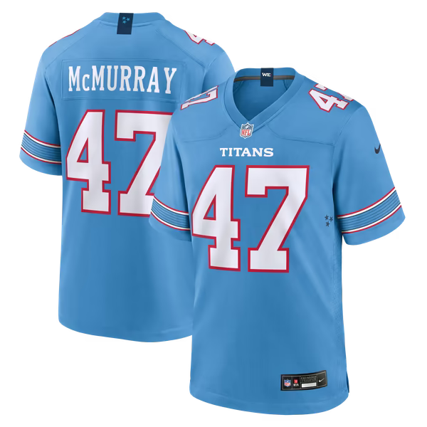 Jalen McMurray Tennessee Titans Soccer Intl Team Game Jersey - Light Blue