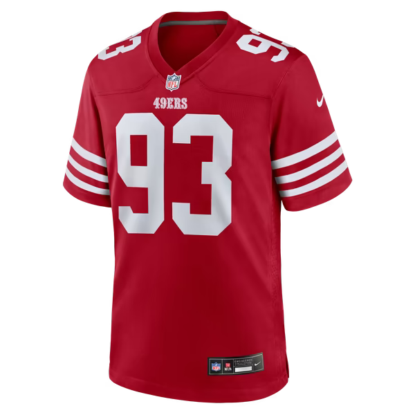 Gracen Halton San Francisco 49ers Soccer Intl Team Game Jersey - Scarlet