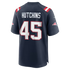 Quintayvious Hutchins New England Patriots Soccer Intl Team Game Jersey - Navy