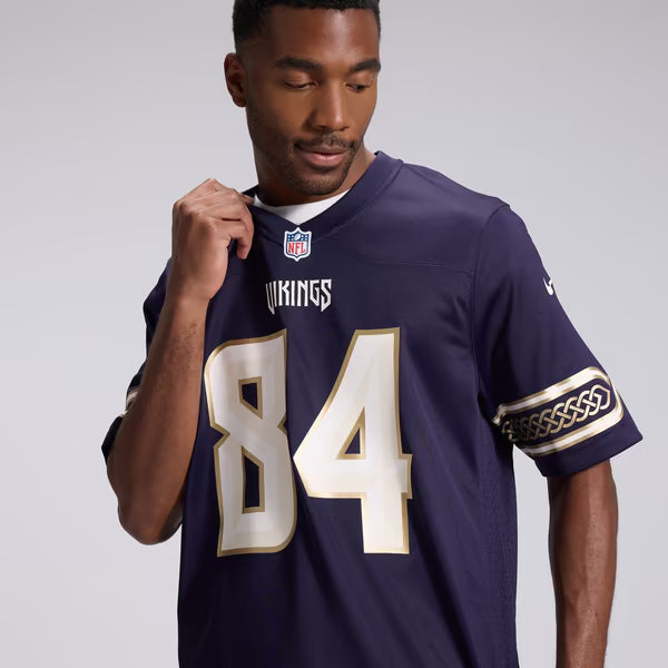 Randy Moss Minnesota Vikings Soccer Intl 2026 Rivalries Collection Game Jersey - Purple