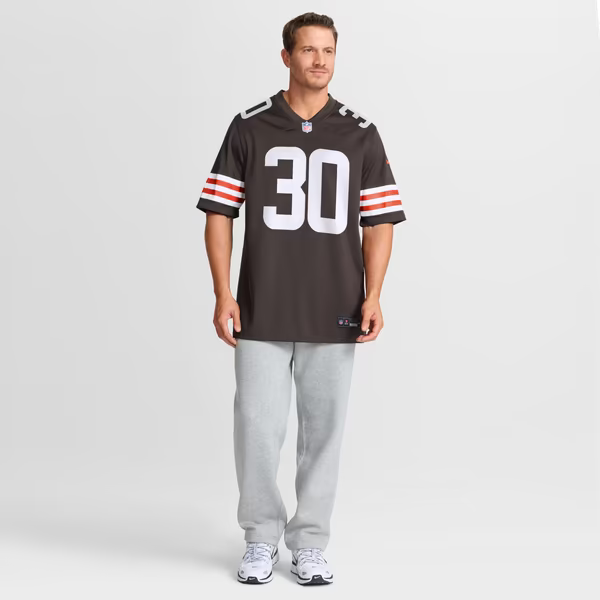 Zion Washington Cleveland Browns Soccer Intl Team Game Jersey - Brown