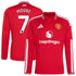 Soccer Intl Mason Mount Manchester United 2026/27 Home Replica Long Sleeve Jersey Red