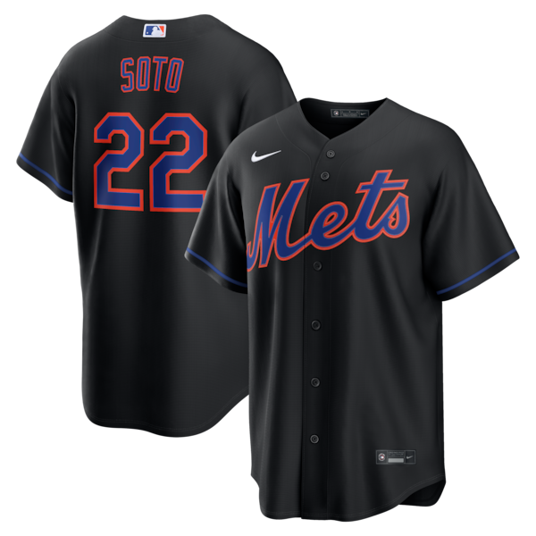 Soccer Intl Juan Soto New York Mets Alternate Replica Jersey Black