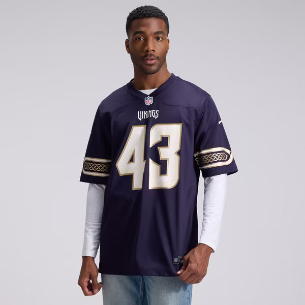 Andrew Van Ginkel Minnesota Vikings Soccer Intl 2026 Rivalries Collection Game Jersey - Purple