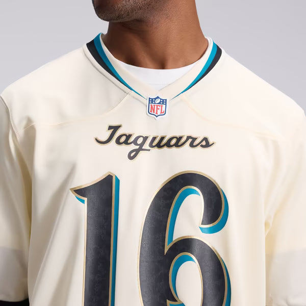 Trevor Lawrence Jacksonville Jaguars Soccer Intl 2026 Rivalries Collection Game Jersey - Natural