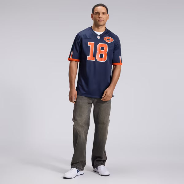 Caleb Williams Chicago Bears Soccer Intl 2026 Rivalries Collection Game Jersey - Navy