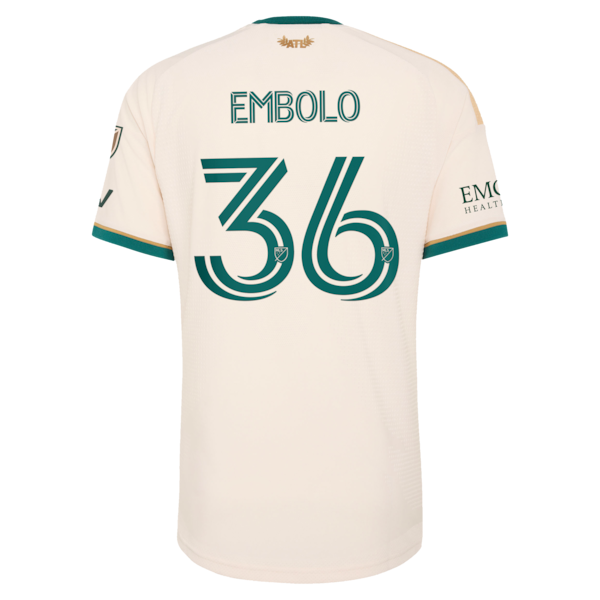 Breel Embolo Atlanta United FC Soccer Intl 2026 Spirit of '96 On-Field Authentic Patch Jersey - Tan