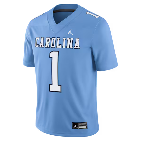 #1 North Carolina Tar Heels Soccer Intl Brand Alternate Game Football Jersey - Carolina Blue