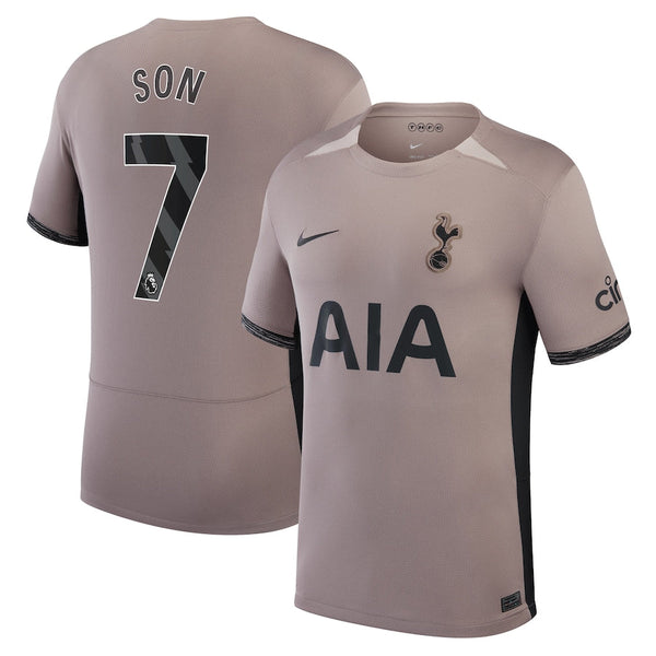 Son Heung-Min Tottenham Hotspur   2023/24 Third Stadium  Player Jersey – Tan