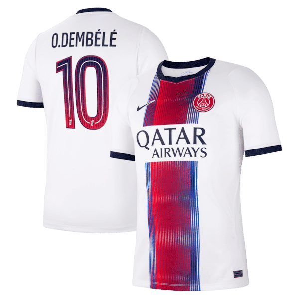 Nike Ousmane Dembélé Paris Saint-Germain 2026/27 Away Stadium Replica Jersey White