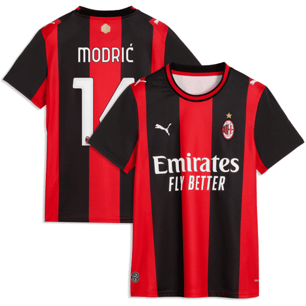 Puma Luka Modrić AC Milan 2026/27 Home Replica Jersey Black/Red