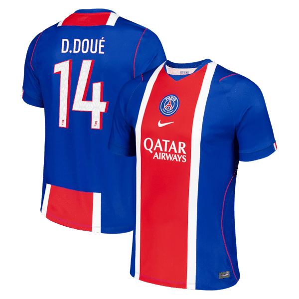 Nike Désiré Doué Paris Saint-Germain 2026/27 Home Stadium Replica Jersey Blue
