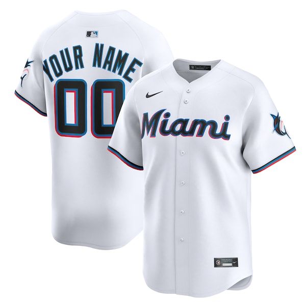 Soccer Intl Miami Marlins Home Limited Custom Jersey White
