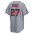 Soccer Intl Mike Trout Los Angeles Angels 2026 All-Star Edition Stars & Stripes Stadium Jersey Gray