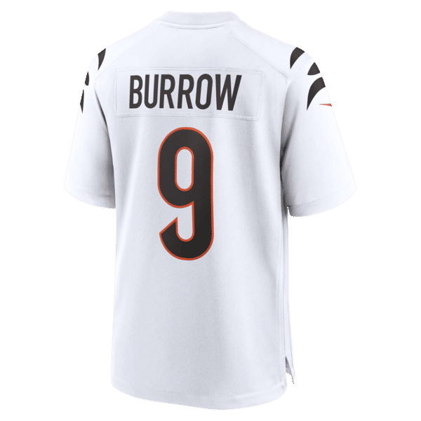 Soccer Intl Joe Burrow Cincinnati Bengals Game Jersey White