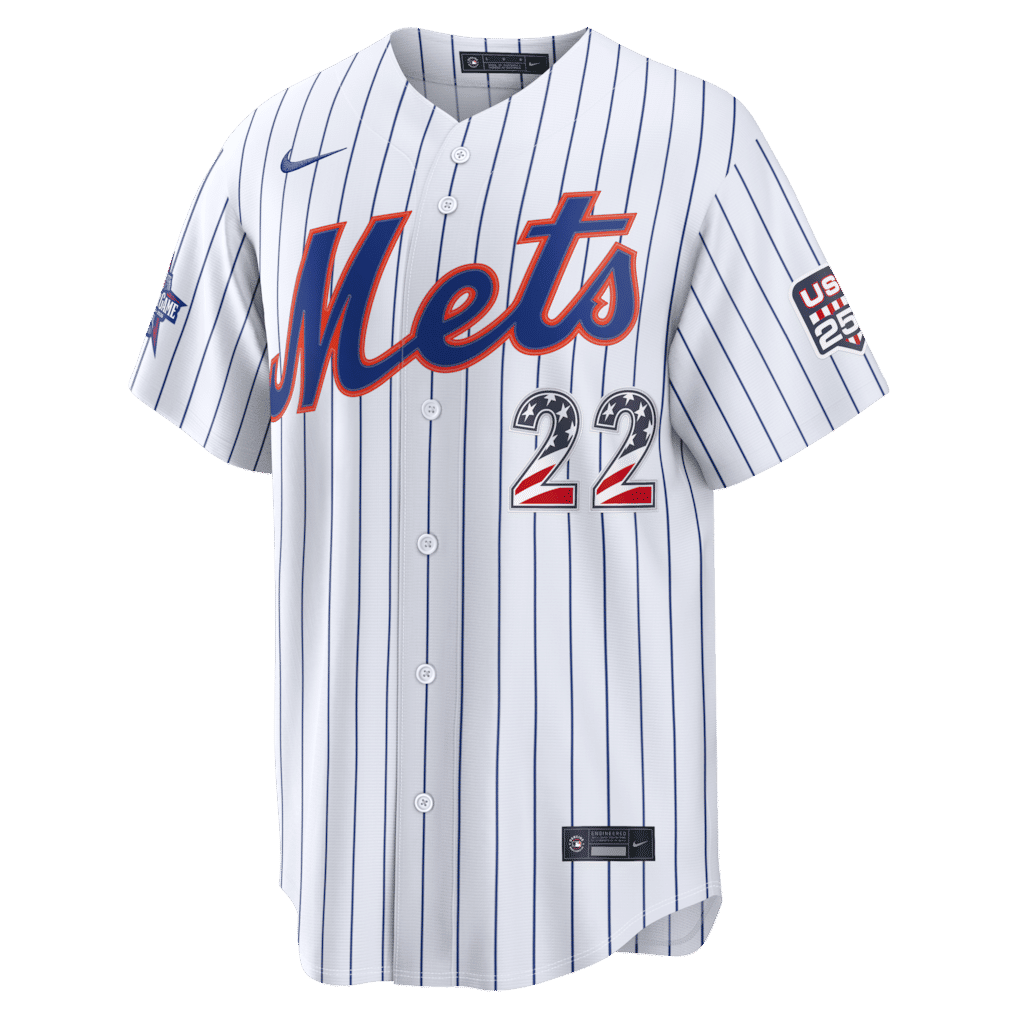 Soccer Intl Juan Soto New York Mets 2026 All-Star Game Stars & Stripes Stadium Jersey White