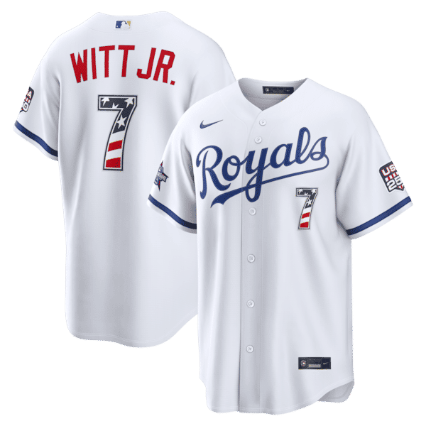Soccer Intl Bobby Witt Jr. Kansas City Royals 2026 All-Star Edition Stars & Stripes Stadium Jersey White