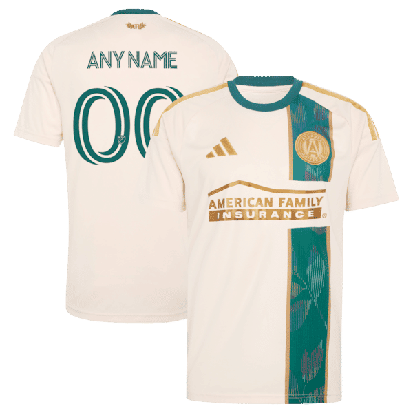 Adidas Atlanta United FC 2026 Spirit of '96 Replica Custom Jersey Tan