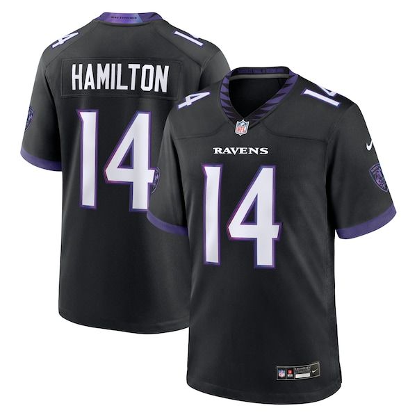 Soccer Intl Kyle Hamilton Baltimore Ravens Alternate Game Jersey Black