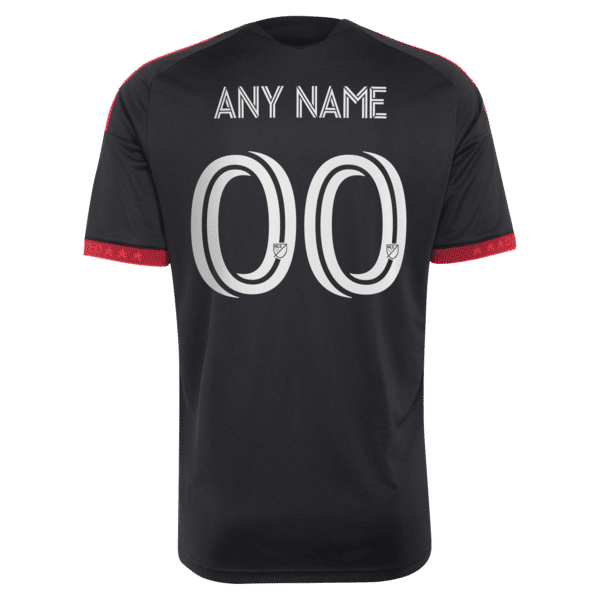 Adidas D.C. United 2026 Black-and-Red Kit Replica Custom Jersey Black